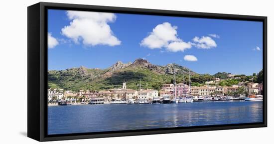 Porto Azzuro, Island of Elba, Livorno Province, Tuscany, Italy-Markus Lange-Framed Stretched Canvas