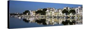 Porto Colom Harbour, Majorca, Spain-John Miller-Stretched Canvas