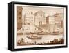Porto Di Ripetta, 1833-Agostino Tofanelli-Framed Stretched Canvas
