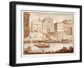 Porto Di Ripetta, 1833-Agostino Tofanelli-Framed Giclee Print