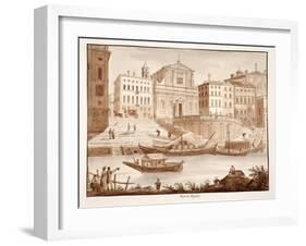 Porto Di Ripetta, 1833-Agostino Tofanelli-Framed Giclee Print