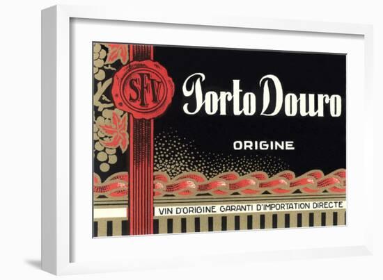 Porto Douro Port Label-null-Framed Art Print