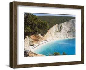 Porto Katsiki Beach, West Coast of Lefkada, Ionian Islands, Greek Islands, Greece, Europe-Robert Harding-Framed Photographic Print