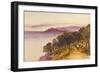 Porto Maurizio, 1865 pen and brown ink and watercolor-Edward Lear-Framed Giclee Print