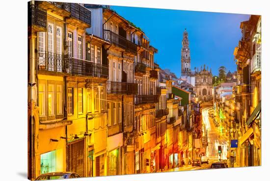 Porto, Portugal Cityscape Towards Clerigos Church-Sean Pavone-Stretched Canvas
