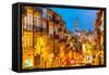 Porto, Portugal Cityscape Towards Clerigos Church-Sean Pavone-Framed Stretched Canvas