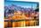 Porto, Portugal Old City Skyline from across the Douro River-Sean Pavone-Mounted Premium Photographic Print
