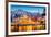 Porto, Portugal Old City Skyline from across the Douro River-Sean Pavone-Framed Photographic Print