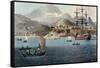 Porto Praya in the Island of St. Jago, Plate 4 from "A Voyage to Cochinchina"-William Alexander-Framed Stretched Canvas