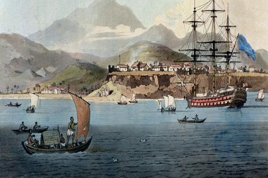 'Porto Praya in the Island of St. Jago, Plate 4 from "A Voyage to  Cochinchina"' Giclee Print - William Alexander | AllPosters.com