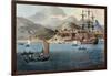 Porto Praya in the Island of St. Jago, Plate 4 from "A Voyage to Cochinchina"-William Alexander-Framed Giclee Print