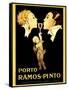 Porto Ramos-Pinto, Vintage French Advertisement Poster by Rene Vincent-Piddix-Framed Stretched Canvas