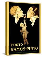 Porto Ramos-Pinto, Vintage French Advertisement Poster by Rene Vincent-Piddix-Stretched Canvas