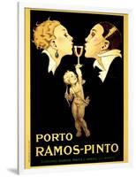 Porto Ramos-Pinto, Vintage French Advertisement Poster by Rene Vincent-Piddix-Framed Art Print