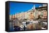 Porto Venere, Cinque Terre, UNESCO World Heritage Site, Liguria, Italy, Europe-Peter Groenendijk-Framed Stretched Canvas