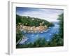 Portofino A Majestic Panoramic View-Marilyn Dunlap-Framed Art Print