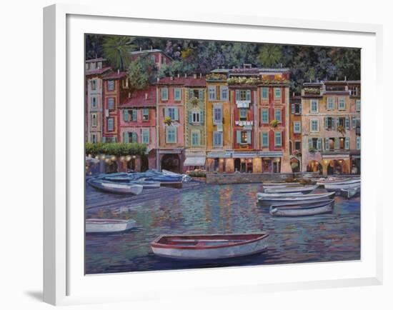 Portofino al Crepuscolo-Guido Borelli-Framed Giclee Print