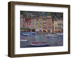 Portofino al Crepuscolo-Guido Borelli-Framed Giclee Print