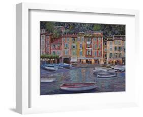 Portofino al Crepuscolo-Guido Borelli-Framed Giclee Print