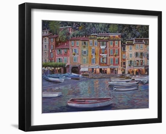 Portofino al Crepuscolo-Guido Borelli-Framed Giclee Print