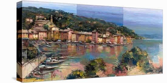 Portofino d'estate-Luigi Florio-Stretched Canvas