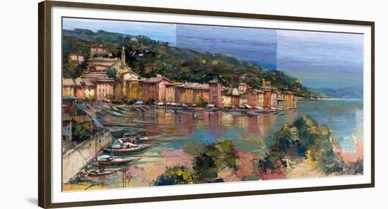 Portofino d'estate-Luigi Florio-Framed Art Print