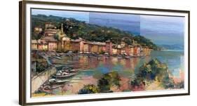 Portofino d'estate-Luigi Florio-Framed Art Print