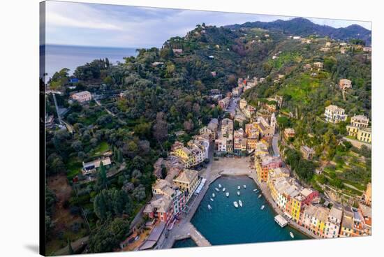 Portofino from above-Marco Carmassi-Stretched Canvas