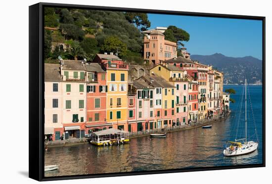 Portofino, Genova (Genoa), Liguria, Italy, Europe-Carlo Morucchio-Framed Stretched Canvas