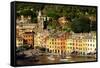 Portofino, Genova (Genoa), Liguria, Italy, Europe-Carlo Morucchio-Framed Stretched Canvas