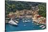 Portofino Harbor From Above, Liguria, Italy-George Oze-Stretched Canvas