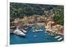 Portofino Harbor From Above, Liguria, Italy-George Oze-Framed Photographic Print