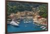 Portofino Harbor From Above, Liguria, Italy-George Oze-Framed Photographic Print