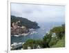 Portofino Harbor-Marilyn Dunlap-Framed Art Print