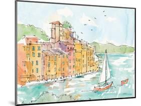 Portofino II-Anne Tavoletti-Mounted Premium Giclee Print