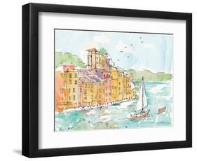 Portofino II-Anne Tavoletti-Framed Art Print