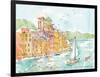 Portofino II-Anne Tavoletti-Framed Art Print