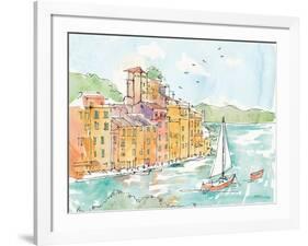 Portofino II-Anne Tavoletti-Framed Art Print