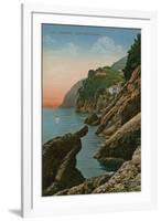 Portofino, Italy. Gola Dell' Inferno. Postcard Sent in 1913-Italian Photographer-Framed Giclee Print