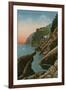 Portofino, Italy. Gola Dell' Inferno. Postcard Sent in 1913-Italian Photographer-Framed Giclee Print