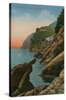 Portofino, Italy. Gola Dell' Inferno. Postcard Sent in 1913-Italian Photographer-Stretched Canvas