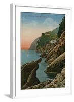 Portofino, Italy. Gola Dell' Inferno. Postcard Sent in 1913-Italian Photographer-Framed Giclee Print