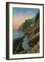 Portofino, Italy. Gola Dell' Inferno. Postcard Sent in 1913-Italian Photographer-Framed Giclee Print