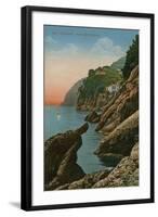 Portofino, Italy. Gola Dell' Inferno. Postcard Sent in 1913-Italian Photographer-Framed Giclee Print