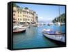 Portofino, Liguria, Italy, Mediterranean-Oliviero Olivieri-Framed Stretched Canvas