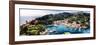 Portofino Panorama, Liguria, Italy-George Oze-Framed Photographic Print