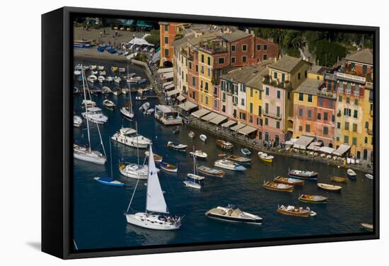 Portofino, Riviera Di Levante, Liguria, Italy, Europe-Charles Bowman-Framed Stretched Canvas