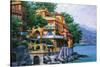 Portofino Villa-Howard Behrens-Stretched Canvas