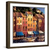 Portofino Waterfront-Michael O'Toole-Framed Art Print