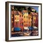 Portofino Waterfront-Michael O'Toole-Framed Art Print